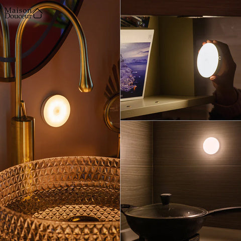 Lampe LED à Détecteur de Mouvement - Fixation Magnétique